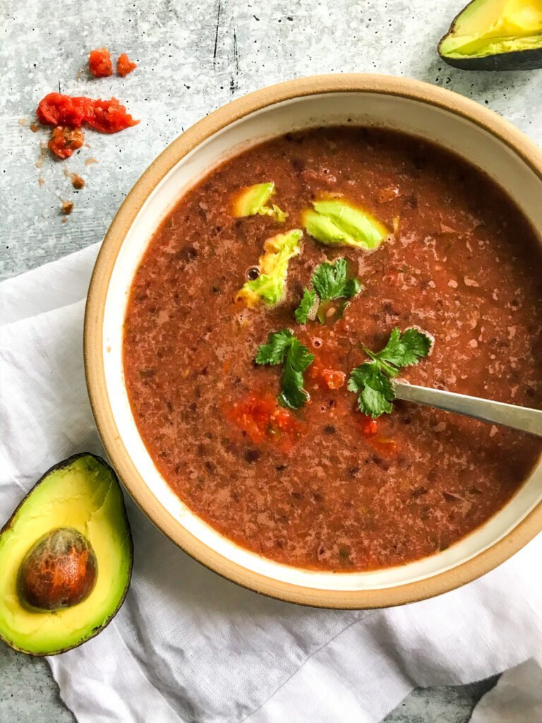 4-ingredient Black Bean Soup