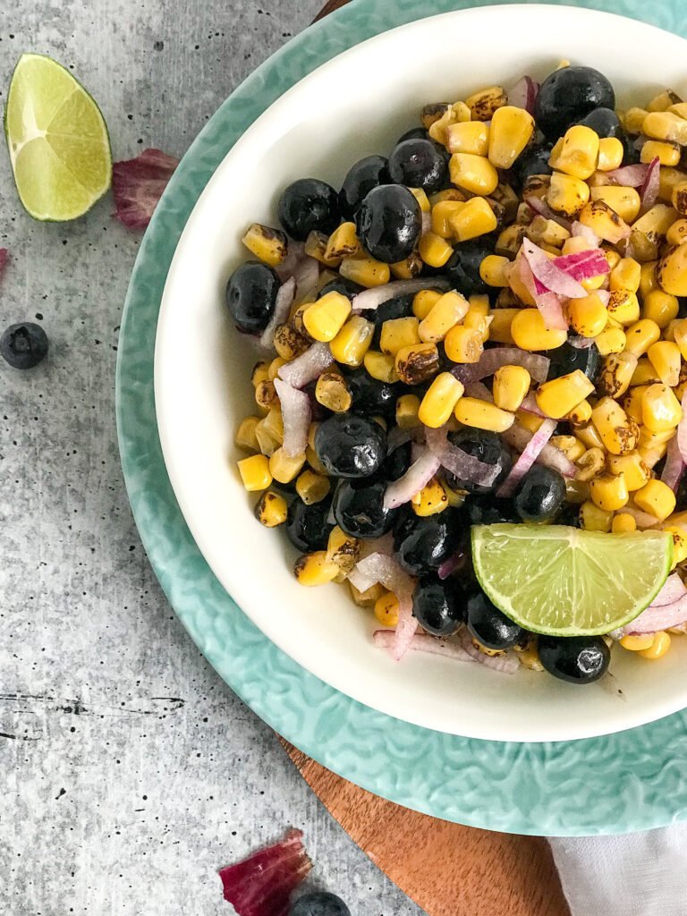 Easy Corn and Blueberry Salsa